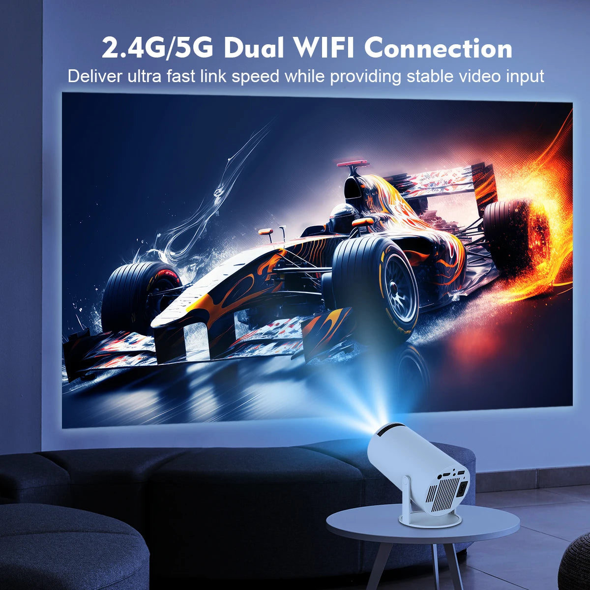 Magcubic HY300 Pro – Mini-Projektor mit Android 11, 260 ANSI, WiFi6 & 180°-Drehung