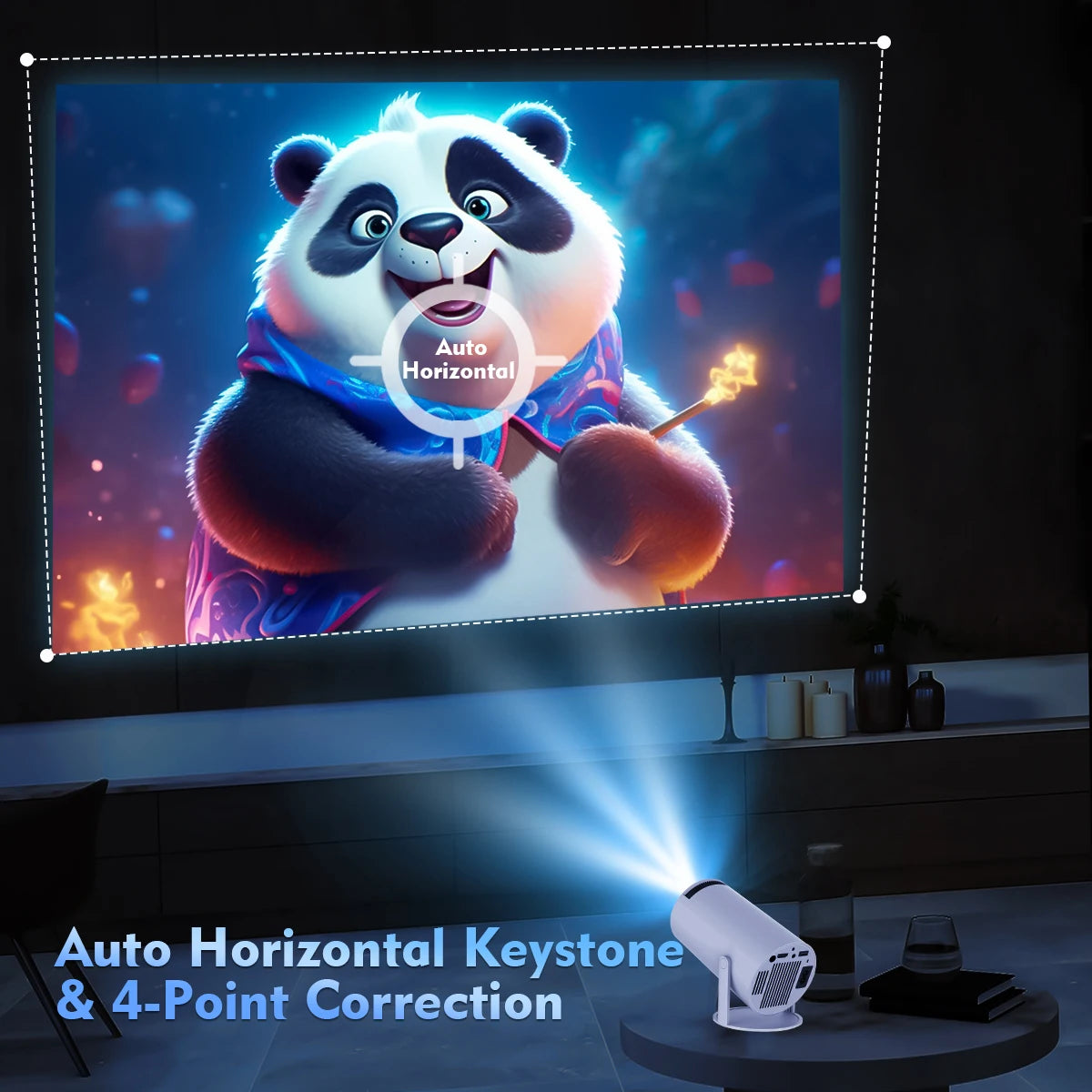 Magcubic HY300 Pro – Mini-Projektor mit Android 11, 260 ANSI, WiFi6 & 180°-Drehung