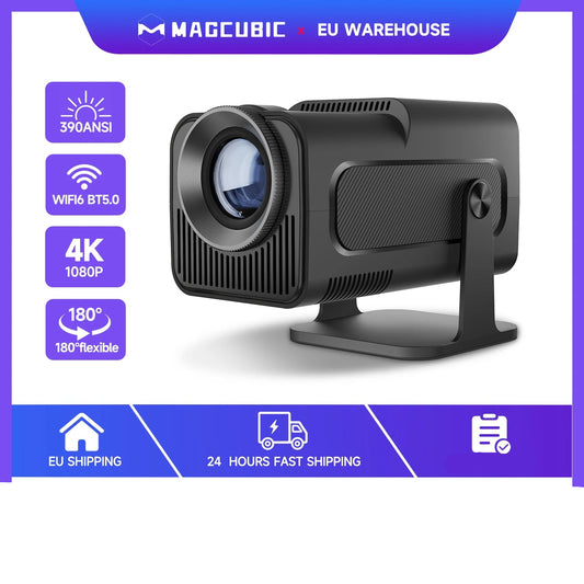 Magcubic HY320 – Tragbarer 4K-Projektor mit Android 11, 390 ANSI & 180°-Drehung