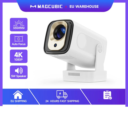 Magcubic HY310 – Kompakter 1080P Native 4K Android 11 Projektor mit Auto-Fokus und 330 ANSI Lumen
