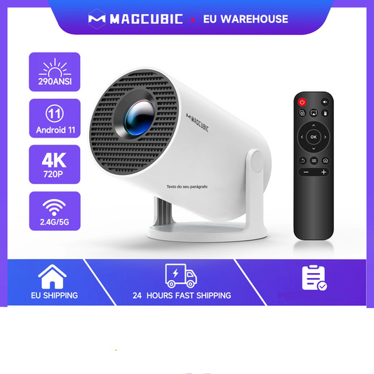 Mini Projektor Full HD 1080P – Kompakt, Smart & Super Hell (8000 Lumen)
